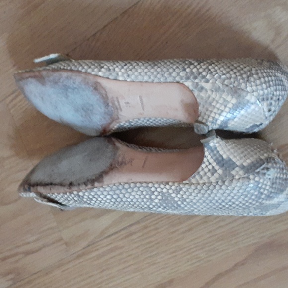 Prada Python tan leather kitten heels sz 39 9 - Picture 11 of 13
